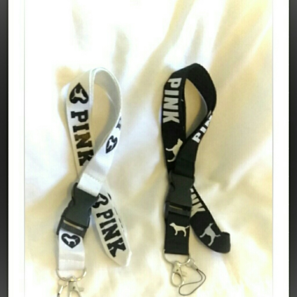 Pink Set key chains lanyards